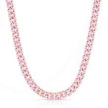 Load image into Gallery viewer, Pink Ice Cuban Necklace