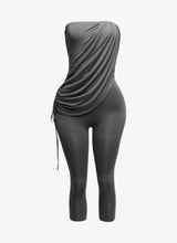 Load image into Gallery viewer, Her Masterpiece Capri Jumpsuit (Charcoal)