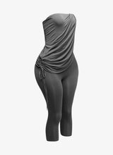 Load image into Gallery viewer, Her Masterpiece Capri Jumpsuit (Charcoal)