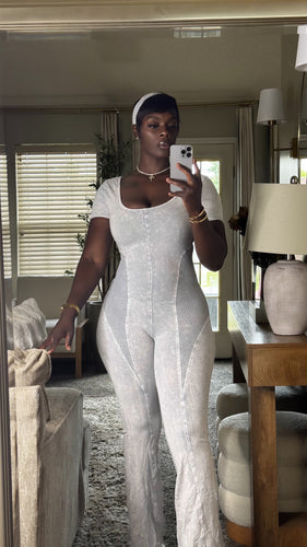 “Mila” Jumpsuit (Ice cement)