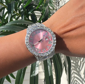 Elegant Diamonds Pink Face