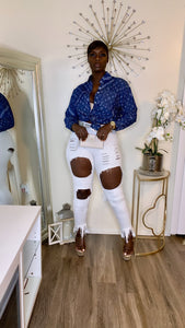 Material Girl Denim Top