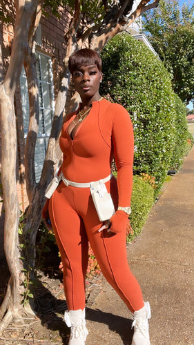 Top Tier Jumpsuit (Rust)
