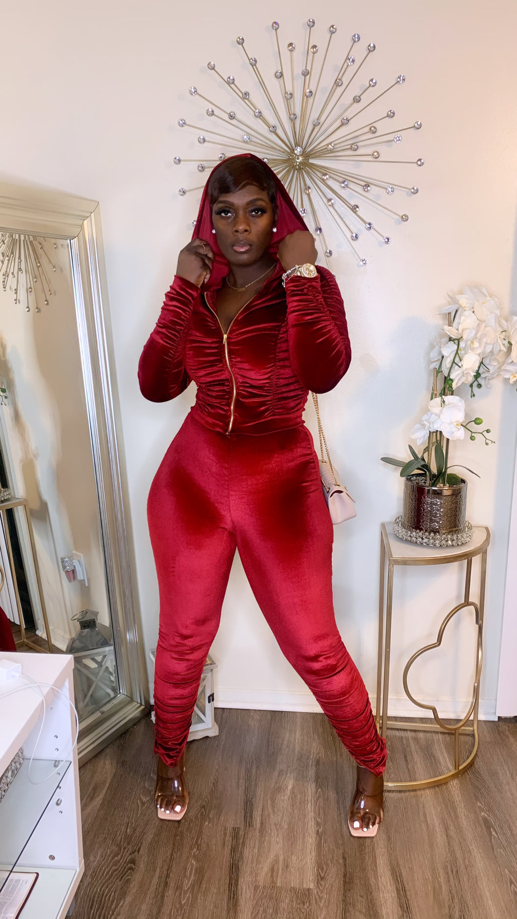 Luxury Girl Set (Burgundy)