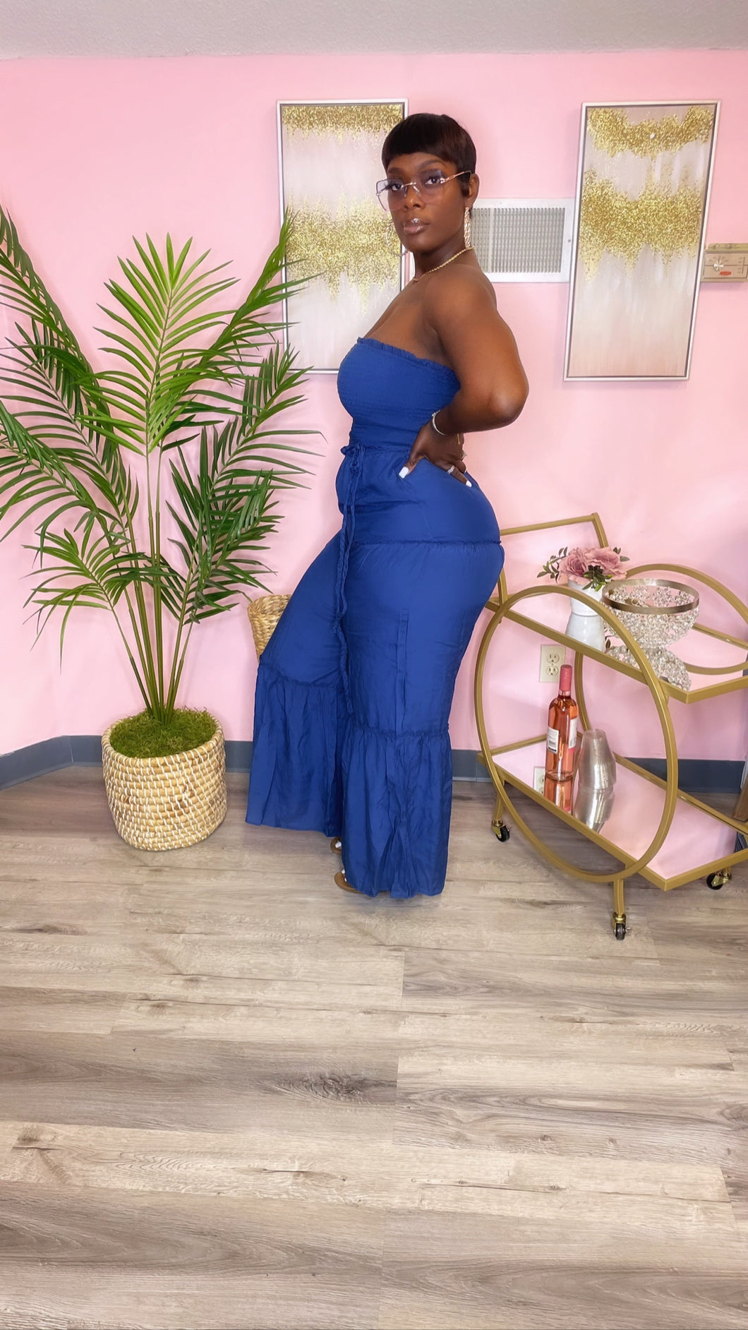 Butter Love Jumpsuit (Navy)